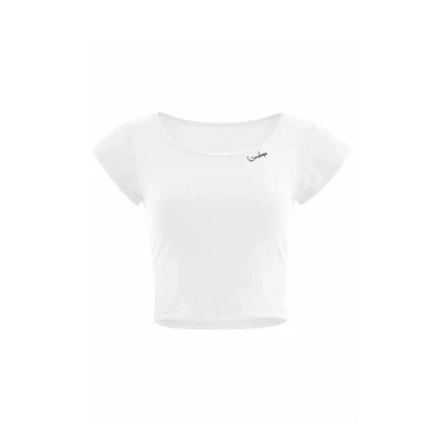 Image of Winshape Functional Light AND SOFT Cropped Kurzarm Sports Tshirt, Women&#039;s, Size: XS, Ivory