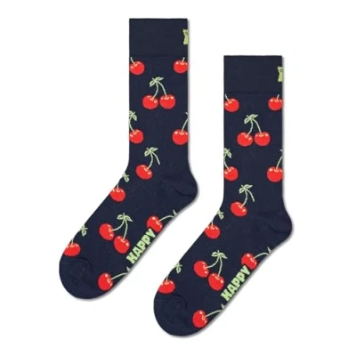Image of Happy Socks Cherry SOCK Unisex Socks, Size: 4 7, Blue