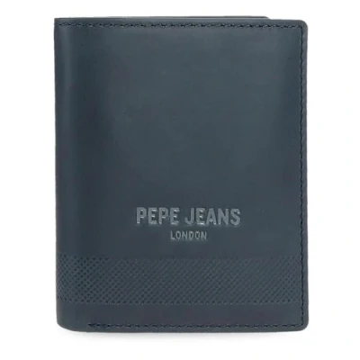 Image of Pepe Jeans Deep Vertical Wallet with Coin Purse, One Size, Blue, Purse