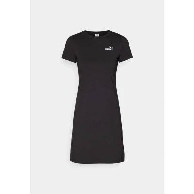 Image of Puma Small LOGO SLIM Dress Jersey dress, Women&#039;s, Size: Large, Black