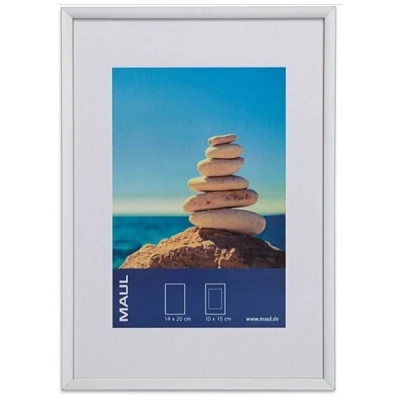 Image of Maul Picture Frame, aluminium, Silver, 15 x 21 cm