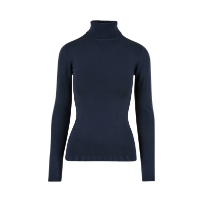 Image of Urban Classics Turtleneck Jumper, Women&#039;s, Size: Large, Navy