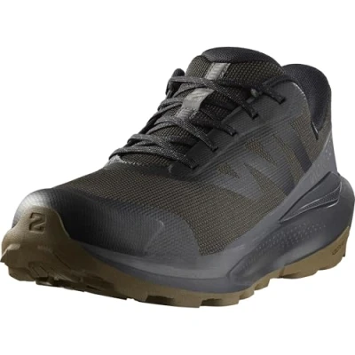 Image of Salomon Elixir TOUR WP Hiking shoes, Men&#039;s, Size: 12, Black/asphalt/castlerock Textile/synthetics