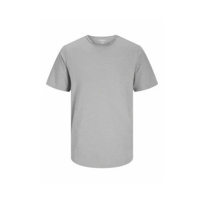 Image of Jack &amp; Jones Jjebasher Oneck Basic Tshirt, Men&#039;s, Size: Large, Ultimate grey