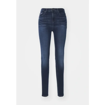 Image of Tommy Jeans NORA Skinny Fit, Women&#039;s, Size: 24x28, Denim dark