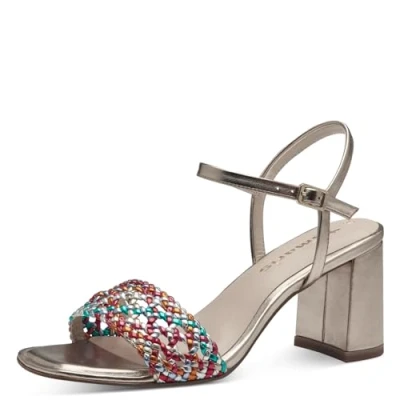 Image of Tamaris Sandals, Women&#039;s, Size: 7.5, Multicolor Synthetics