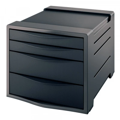 Image of Rexel Choices, 2115609, 4 Drawer Cabinet, A4, Black