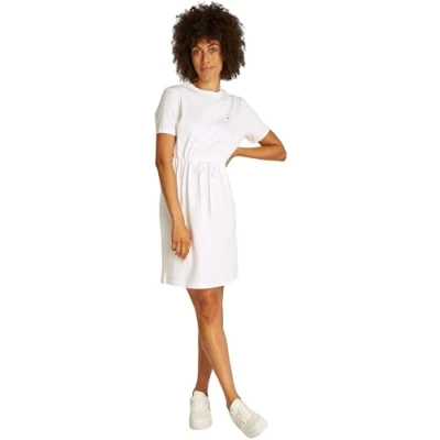 Image of Tommy Hilfiger TEE Dress Jersey dress, Women&#039;s, Size: XL, Ecru