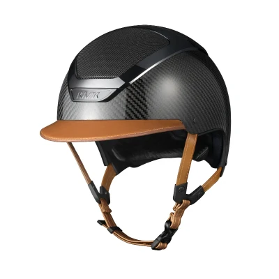 Image of Kask Dogma Carbon Shine Light Brown 60cm Horse Riding Equestrian