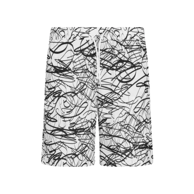 Image of Urban Classics Resort Shorts, Men&#039;s, Size: XL, Whitescribble