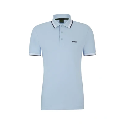 Image of BOSS Paddy Polo shirt, Men&#039;s, Size: Large, Light/pastel blue