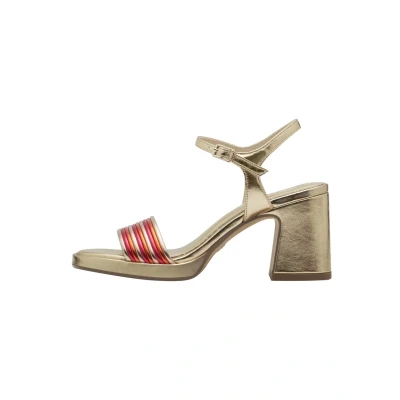 Image of Tamaris Platform sandals, Women&#039;s, Size: 4, Gold comb Synthetics