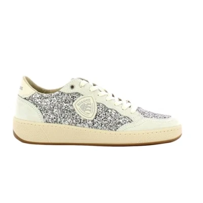 Image of Blauer Olympia Trainers, Women&#039;s, Size: 6, Silver Leather/synthetics