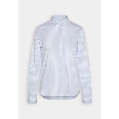 Image of GANT REG Poplin Buttondown blouse, Women&#039;s, Size: 4, Light blue