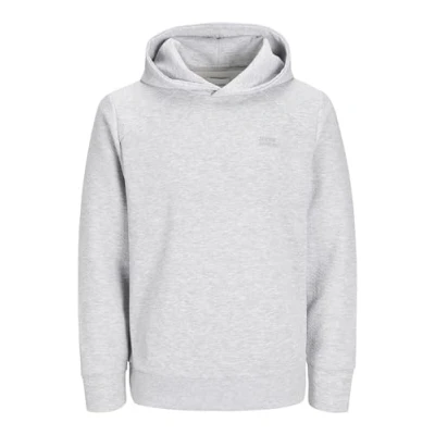 Image of Jack &amp; Jones LOGO Hoodie, Men&#039;s, Size: XS, Light grey melange