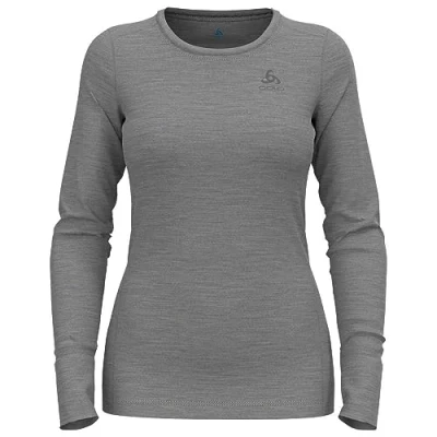 Image of Odlo CREW NECK Undershirt, Women&#039;s, Size: 4 6, steel grey melange