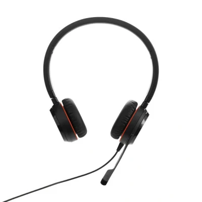 Image of Jabra Evolve 30 UC Stereo Headset Unified Communications Headphones for VoIP Softphone with Passive Noise Cancellation USB Cable Controller Black