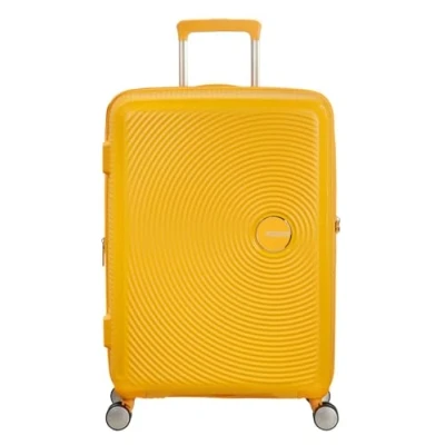 Image of American Tourister Soundbox Spinner M Erweiterbar Koffer, 67 cm, 81 L, Gelb (Golden Yellow)