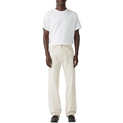 Image of Levi&#039;s 555 Relaxed Straight Trousers, Men&#039;s, Size: 36x32, Ecru fusion ltwt