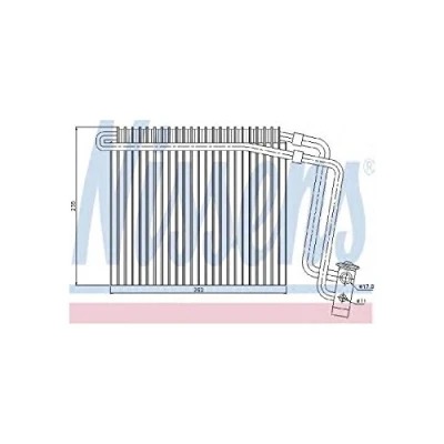 Image of Evaporator, air conditioning NISSENS 92248