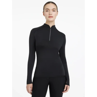 Image of LeMieux Heyden Womens Lightweight Base Layer Black 8