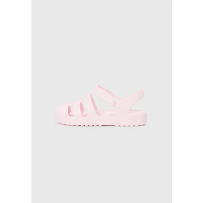 Image of Crocs Unisex Kid&#039;s Classic Fisherman K Sandal, Pink Milk, 13 UK Child