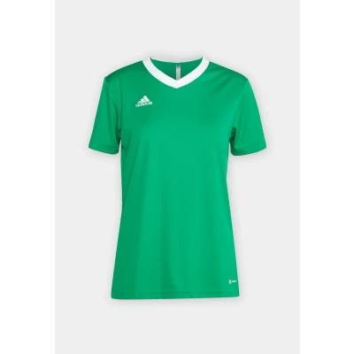 Image of adidas Performance Entrada Sports Tshirt, Women&#039;s, Size: XXS, Team green/white