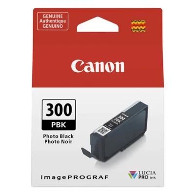 Image of Canon PFI 300PBK photo black ink cartridge (original Canon)