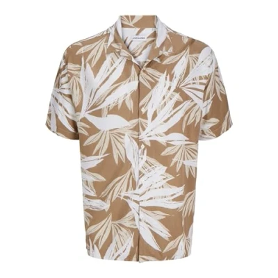 Image of Jack &amp; Jones Jjejeff Tropical Resort Shirt, Men&#039;s, Size: XL, Coriander