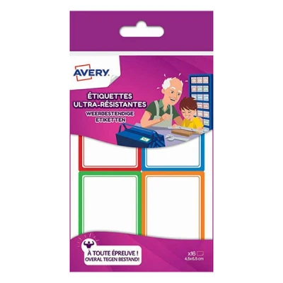 Image of Avery res16 Pack of 16 ultrarésistantes Labels 64 x 44 mm