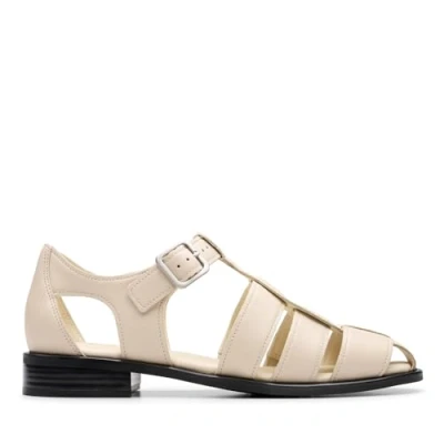 Image of Clarks HANA SUN Sandals, Women&#039;s, Size: 3.5, Off white Leather