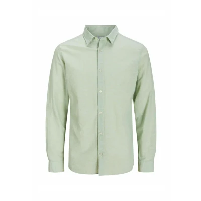 Image of Jack &amp; Jones Jjebreeze Shirt Shirt, Men&#039;s, Size: 4XL, Iceberg green
