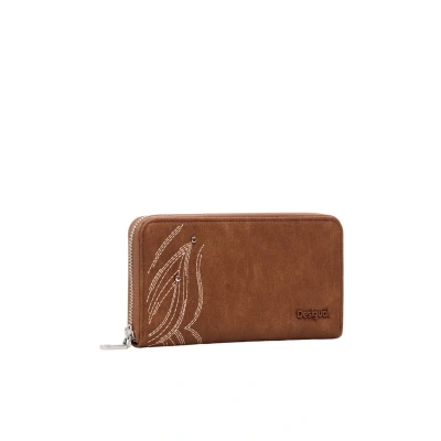 Image of Desigual Women&#039;s Mone_Goodall Sand Fiona Bi Fold Wallet, MARR&amp;oacuten, 20.5, Marrón, 20.5
