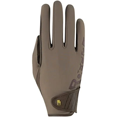 Image of Roeckl Sports riding gloves MUENSTER tournament summer gloves, grey 7.5