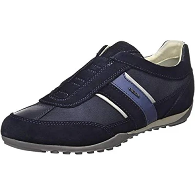 Image of Geox Trainers, Men&#039;s, Size: 6, Navy Leather and textile