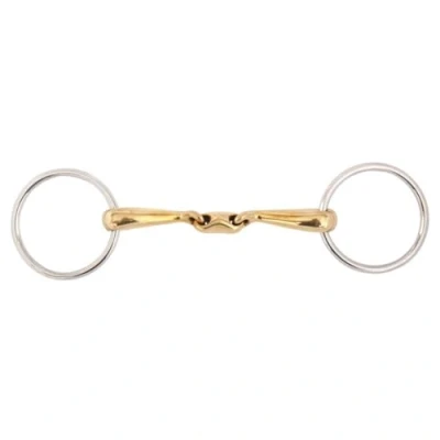 Image of BR double jointed loose ring snaffle Soft Contact curved mouthpiece 16 mm