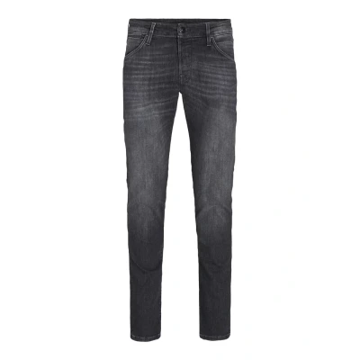 Image of Jack &amp; Jones Jjiglenn Jjfox Slim fit jeans Black denim, Men&#039;s, Size: 32x36, denim