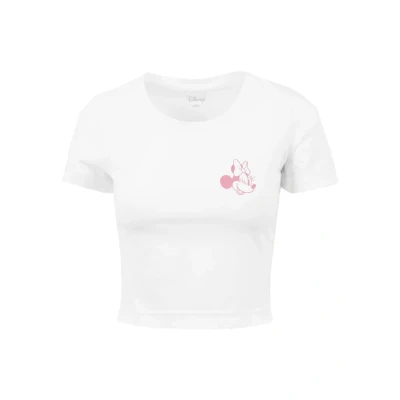 Image of Merchcode Minnie Mouse WINK TEE Print Tshirt, Women&#039;s, Size: Large, White