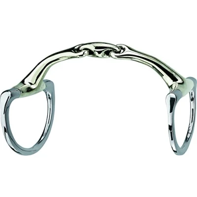 Image of Sprenger Dynamics RS double jointed eggbut flat rings bradoon 14mm