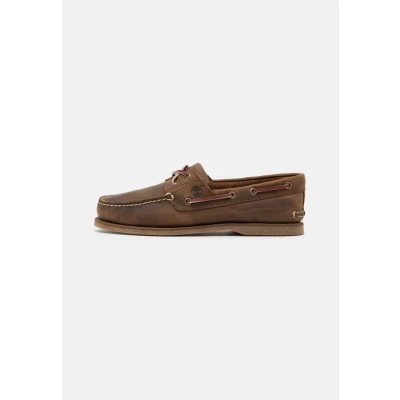 Image of Timberland Boat shoes, Men&#039;s, Size: 7, Mid brown Leather