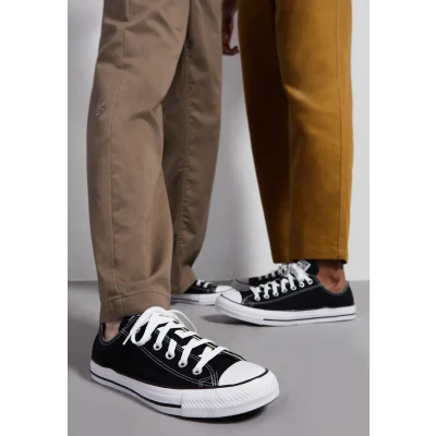 Image of Converse Chuck Taylor ALL STAR WIDE Unisex Trainers, Size: 3, Black Textile
