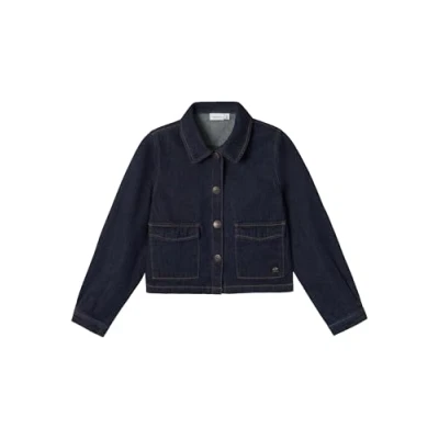 Image of Name it Nkfnora denim jacket for kids, Size: 8y, Dark blue