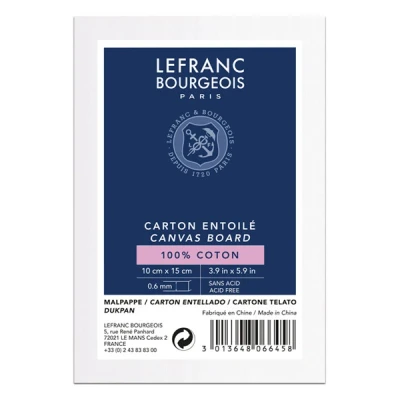 Image of Lefranc Bourgeois Colouring Cardboard, Cotton, White, 10 x 15cm Malpappe