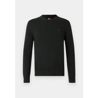 Image of Tommy Jeans SLIM Sweater Jumper, Men&#039;s, Size: 40, Black
