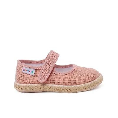 Image of Pisamonas Merceditas Cierre Adherente Baby shoes for kids, Size: 7K, Rosa viejo Textile