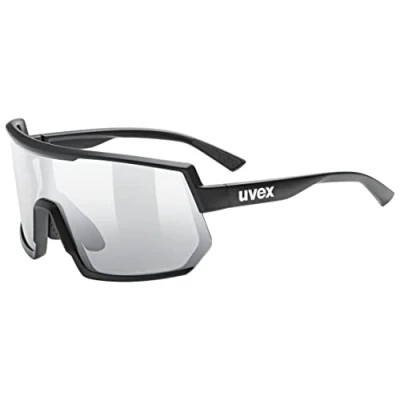 Image of uvex Sportstyle 235 V Sports Glasses for Men and Women Photochromic Anti Fog Matte Black/Silver One Size