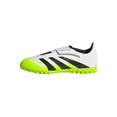 Image of adidas Performance Predator CLUB Unisex Astro turf trainers for kids, Size: 4, White/core black/lucid lemon shoes