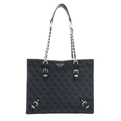 Image of GUESS Didi Society Tote Coal Logo, Logo