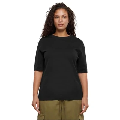 Image of Urban Classics Classy Basic Tshirt, Women&#039;s, Size: XXL, Black
