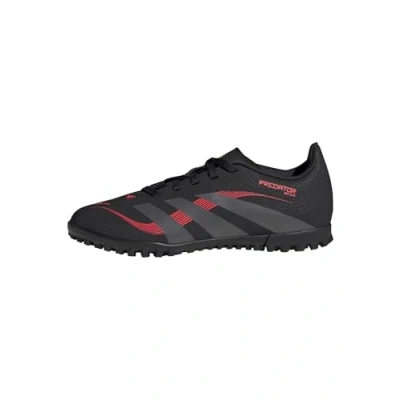 Image of adidas Performance Predator CLUB TF Unisex Astro turf trainers for kids, Size: 5.5, Core black/grey four/lucid red Synthetics
